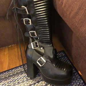 Pleaser Gothika Boots Size 6 Like New